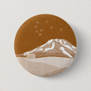 Syme Hut Mount Taranaki 6 Cm Round Badge