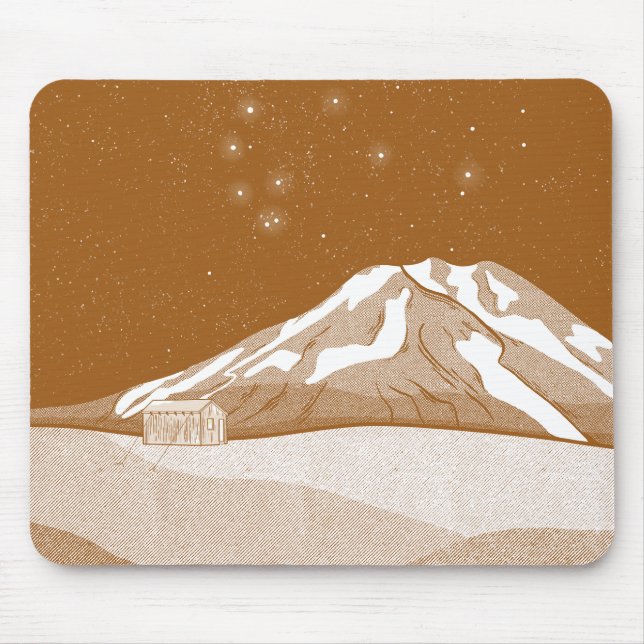 Syme Hut Mount Taranaki Mouse Mat (Front)
