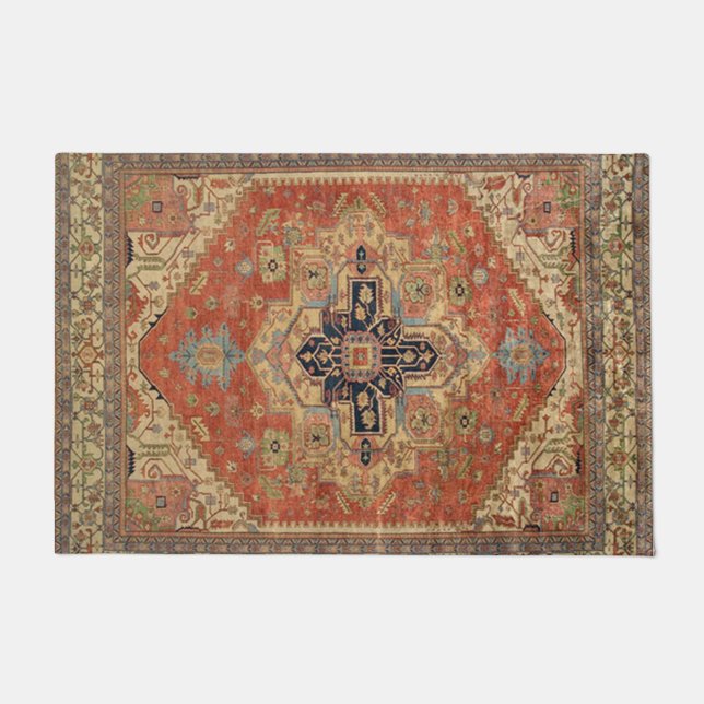 SYMETRIC PERSIAN VINTAGE PATTERN DOORMAT (Front)