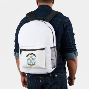 Symetrity Waymthi Abstract Symmetrical Figures Printed Backpack
