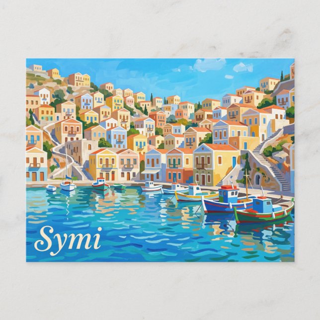 Symi Greece Postcard (Front)