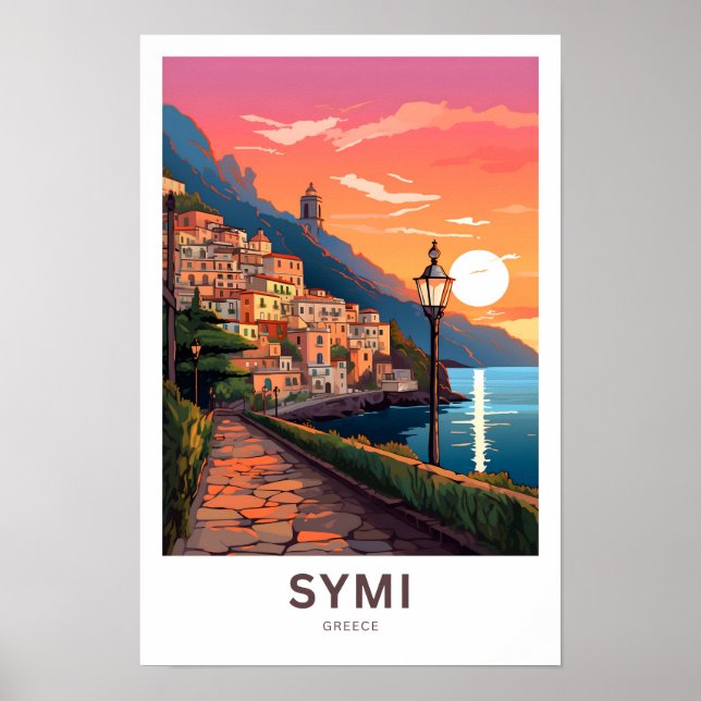 Symi Greece Travel Print (Front)