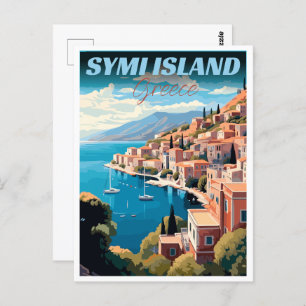 Symi Island in Greece gifts Postcard