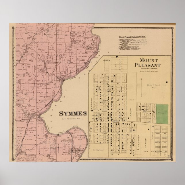 Symmes Mt Pleasant, Ohio Poster (Front)