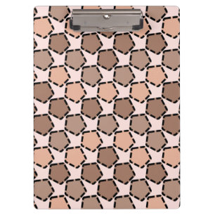 Symmetric Brown Pentagons with Dashed Borders Clipboard