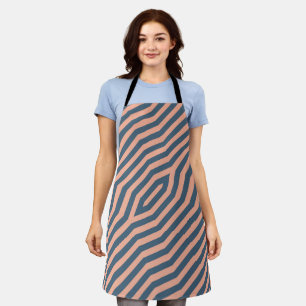 Symmetric diagonal stripes background 10 apron