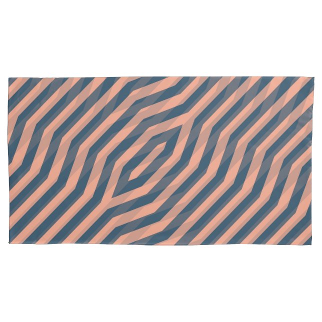 Symmetric diagonal stripes background 10 pillowcase (Front)