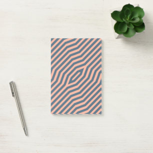 Symmetric diagonal stripes background 10 post-it notes