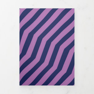 Symmetric diagonal stripes background 11 Tri-Fold holiday card