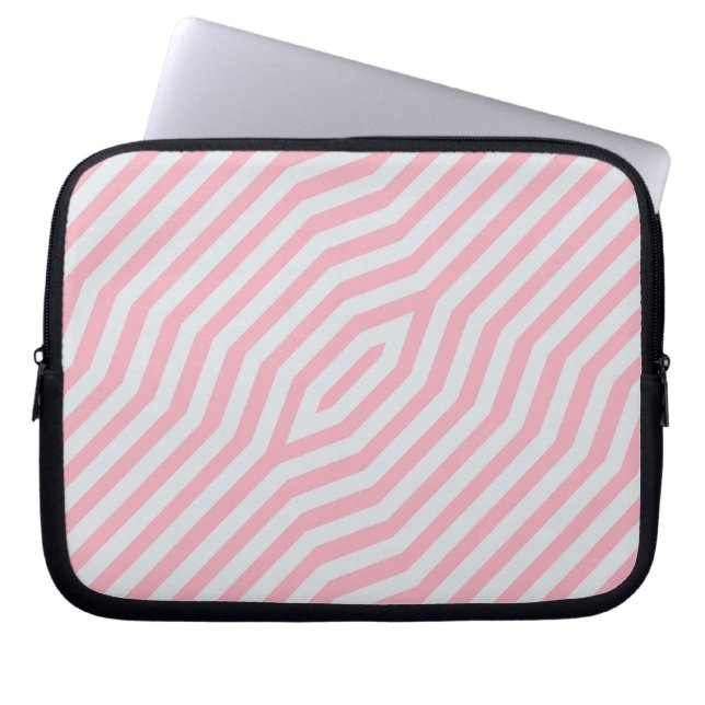Symmetric diagonal stripes background 13 laptop sleeve (Front)