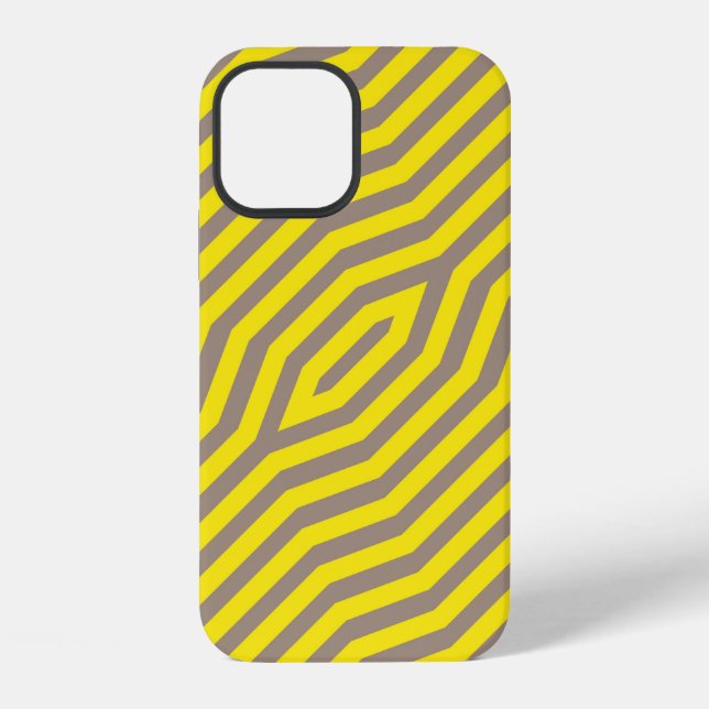 Symmetric diagonal stripes background 14 iPhone case (Back)