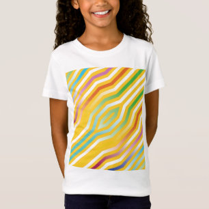 Symmetric diagonal stripes background 3 T-Shirt