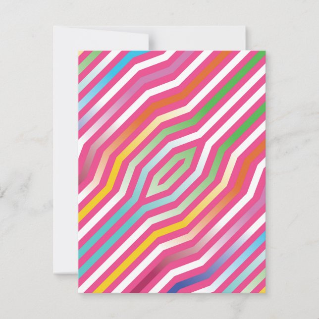 Symmetric diagonal stripes background 4 card (Front)