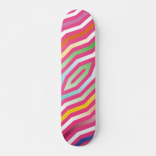 Symmetric diagonal stripes background 4 skateboard