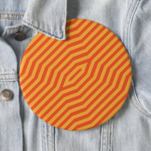 Symmetric diagonal stripes background 8 6 cm round badge