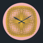 Symmetric pattern large clock<br><div class="desc">Image created by Gagik Sargsyan,  in the program Apophysis 7x. Customise your own wall clock.</div>