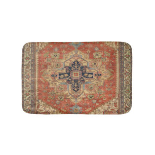 SYMMETRIC PERSIAN VINTAGE PATTERN BATH MAT