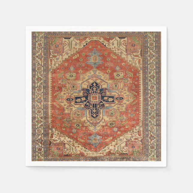 SYMMETRIC PERSIAN VINTAGE PATTERN NAPKIN (Front)