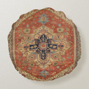 SYMMETRIC PERSIAN VINTAGE PATTERN ROUND CUSHION