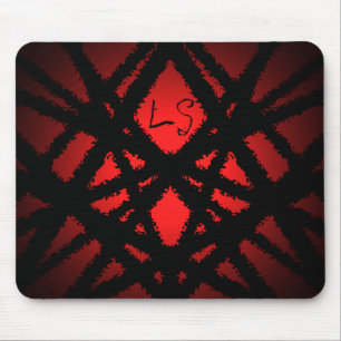 Symmetrical abstract monogram mouse mat