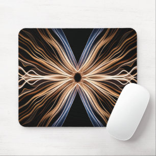 Symmetrical Burst of Light Mouse Mat