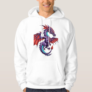 Symmetrical Dragon Wings – Modern Gradient Logo Te Hoodie