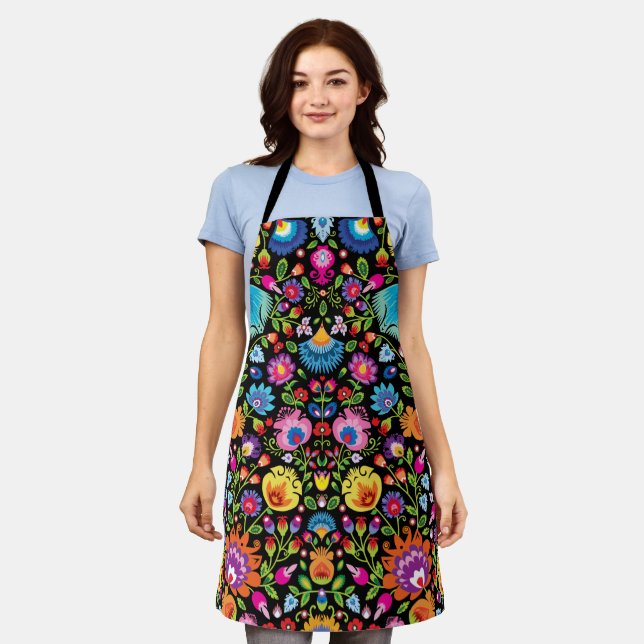 Symmetrical Folklore composition  Apron (Worn)