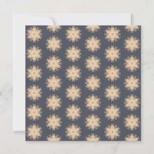 Symmetrical Line Drawing With Earthy Brown Colors Card
