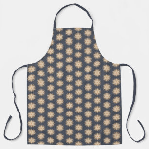 Symmetrical Line Drawing With Earthy Brown Colours Apron