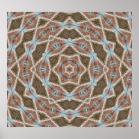 Symmetrical scales: circular tissue pattern.
