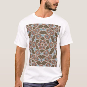 Symmetrical scales: circular tissue pattern. T-Shirt