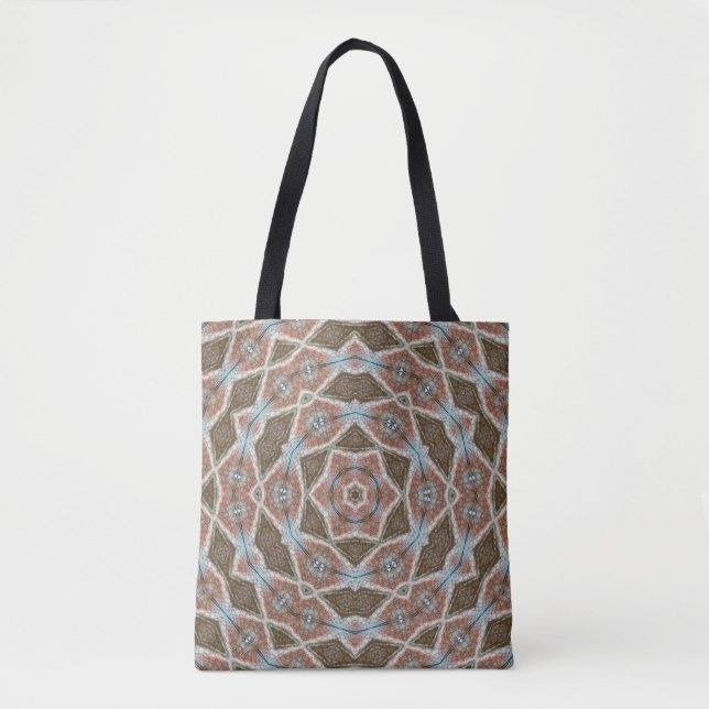 Symmetrical scales: circular tissue pattern. tote bag (Front)