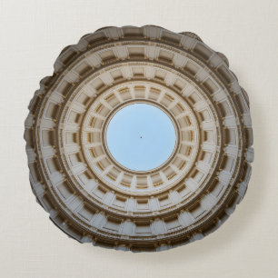 Symmetrical Worm's-Eye View of a Grand Dome Round Cushion