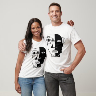 Symmetry Interrupted The Face Between Angles T-Shi T-Shirt