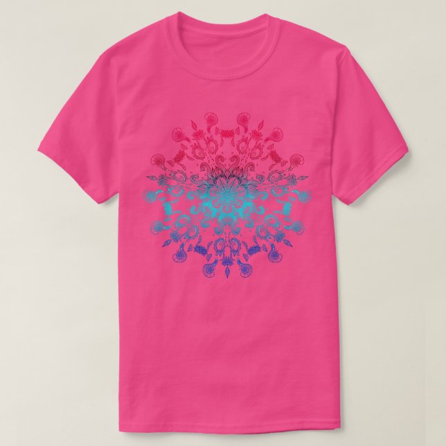 Symmetry Tattoo adult colouring theme  T-Shirt (Design Front)
