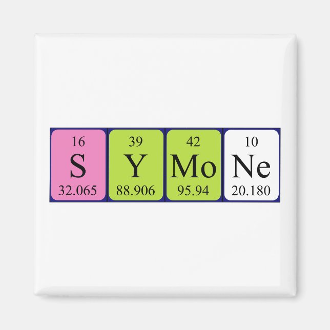 Symone periodic table name magnet (Front)