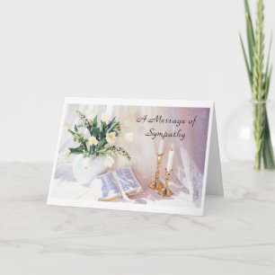 Sympathy- A Message of Sympathy Card