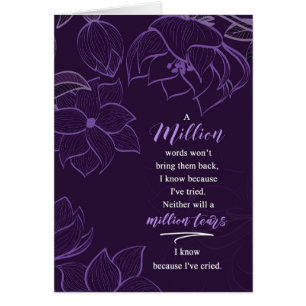 Sympathy A Million Tears in Deep Plum Botanical