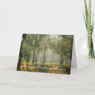 Sympathy Beautiful Autumn Fall Scene Card
