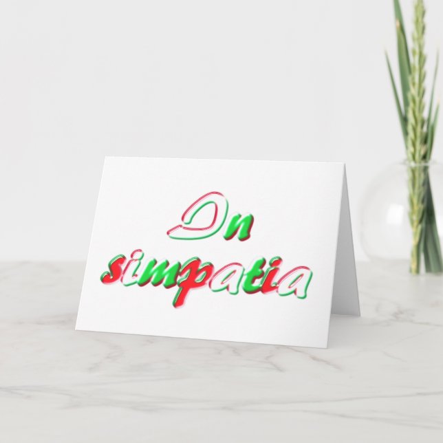 Sympathy card (Front)