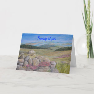 Sympathy Card, add message inside A peaceful scene Card