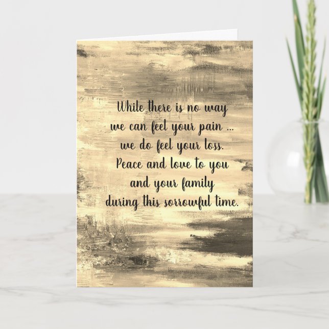 sympathy card by dalDesignNZ (Front)