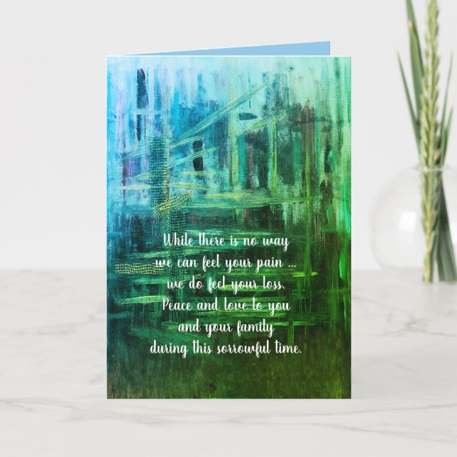 Sympathy card by dalDesignNZ (Front)