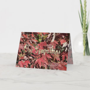 Sympathy card-customise card