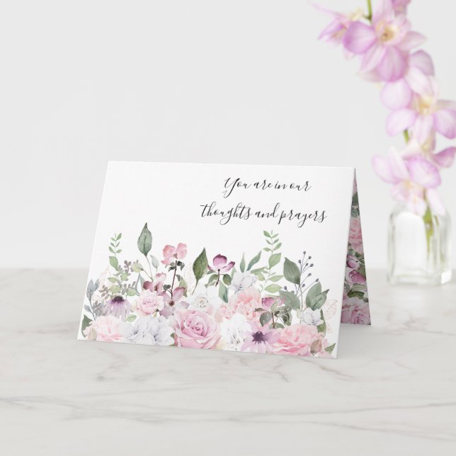 Sympathy Card Floral (Orchid)