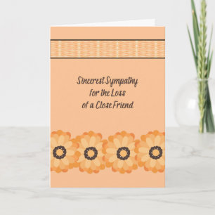 Sympathy Card for a Close Friend
