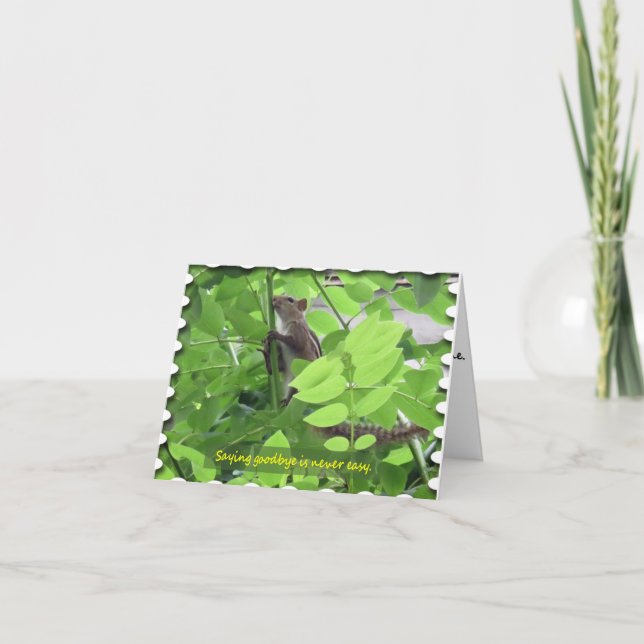 Sympathy card for an animal-lover or nature-lover (Front)