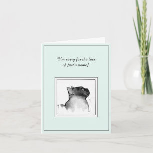 Sympathy Card for Balinese Cat
