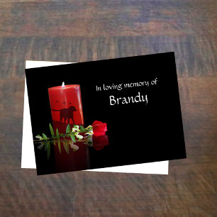 Sympathy Card for Dog With Custom Name