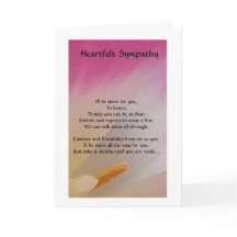 sympathy card for family and friends